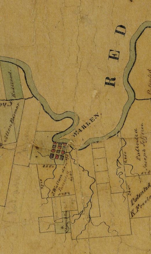 Warren on Red River 1841 GLO